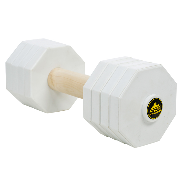 Indestructible Dog Dumbbell with Wooden Dowel
