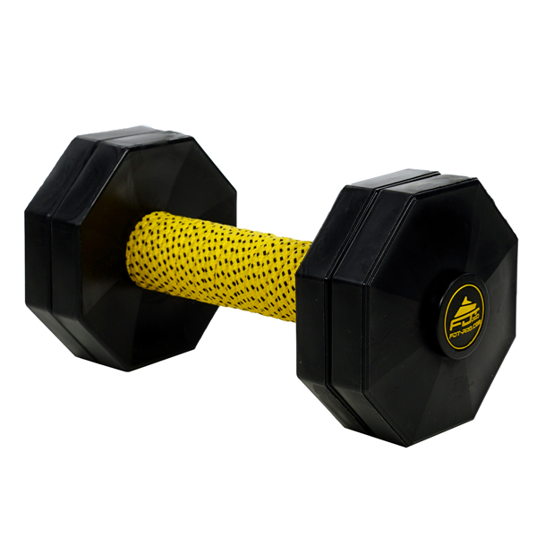 Wooden Dog Dumbbell with Removable Plastic Plates